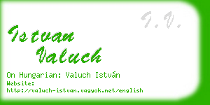 istvan valuch business card